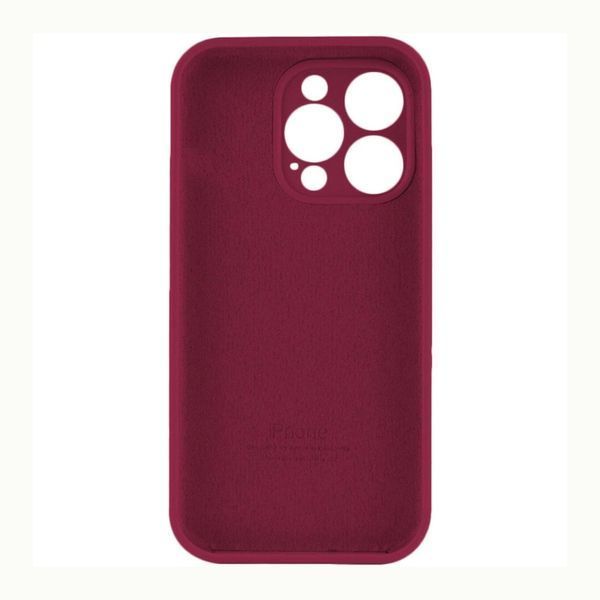 Silicone case Full camera iPhone 13 marsala 38864 фото