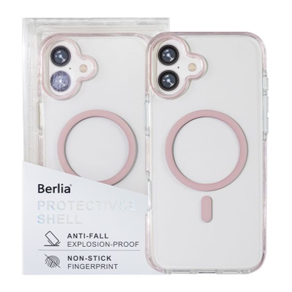 Силікон iPhone 13 Pro MagSafe Ice Crystal Beyer pink 10662 фото