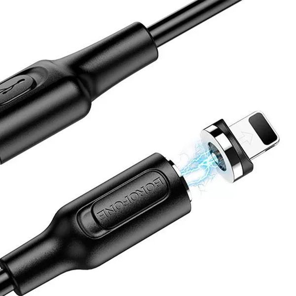 USB Cable Borofone micro usb BX 41 2.4A магніт black 34144 фото