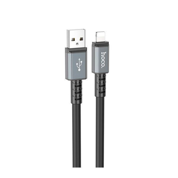USB Cable Hoco Lightning X92 2.4A 3m black 37079 фото