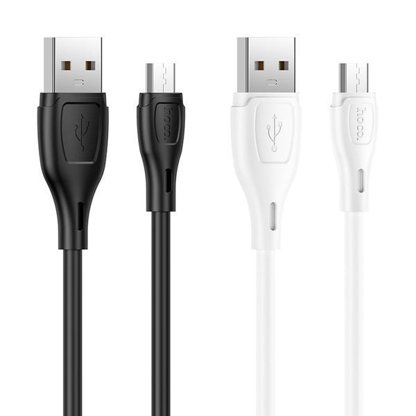 USB Cable Hoco Micro usb X61 2.4A 1m white 44466 фото