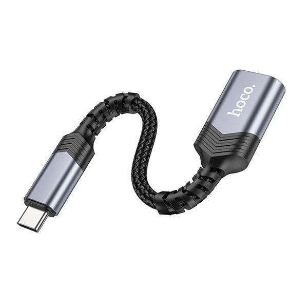 USB перехідник Hoco UA24 Type-C grey під флешку 45633 фото