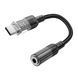 AUX Hoco LS37 to Type-C adapter black 46845 фото 4