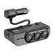 АЗП 3в1 120W PD36W 3.0 (3USB-2USB-C) EARLDOM ET-CS4 LED машинний трійник 37676 фото 3