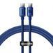 Cable Baseus Crystal Shine Series Type-C to Type-C 100W (1.2m) blue 10922 фото 2