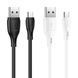USB Cable Hoco Micro usb X61 2.4A 1m white 44466 фото 3