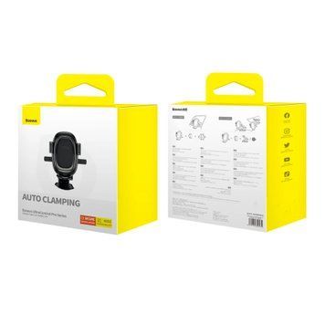 Автотримач Baseus UltraControl Pro Suction Type Car Mount black 49183 фото