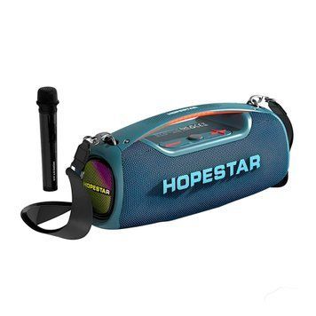 Колонка Bluetooth Hopestar A60 100W/IPX6/18000mAh + мікрофон blue 44994 фото