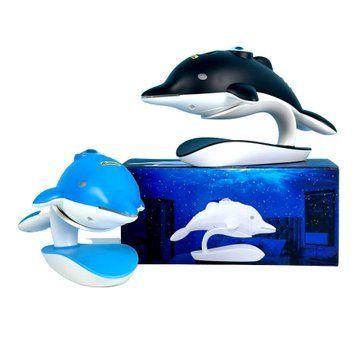 Нiчник проектор зіркового неба Дельфін від USB blue 38679 фото