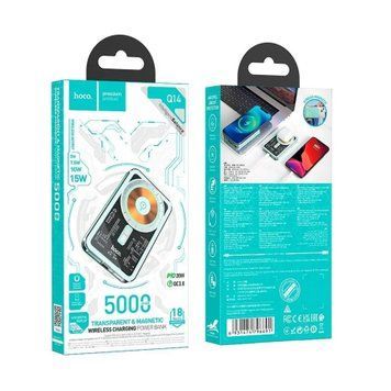Power bank 5 000 mAh Hoco J109 MagSafe 15w/PD20W white 38545 фото