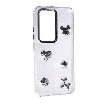 Силікон Samsung A36/A366B 2025 Clear Shiny mix silver 43829 фото