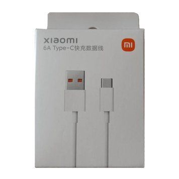USB Cable Xiaomi 6А Type -A -Type-C 1m white UA 42249 фото