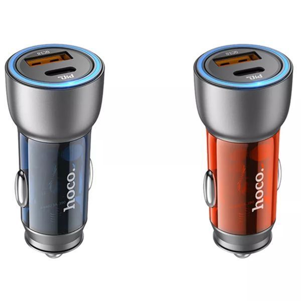 АЗП Hoco NZ8 PD 43W/3A QC3.0 (1USB-USB-C) brown 33097 фото