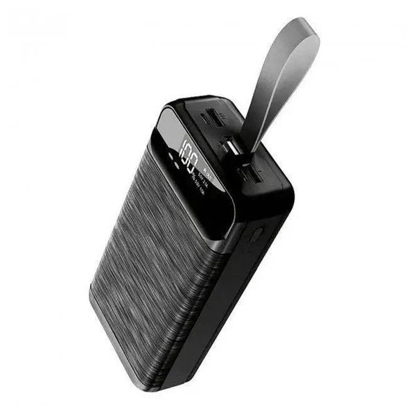 Power bank 40000 mAh KingPower PD-40 18W QC3.0 + ліхтарик Display black 30062 фото