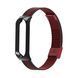 Ремінець Xiaomi Mi Band 5/6 Steel magnet black-red 31489 фото 1