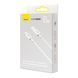 USB Cable Baseus Superior Series (SUPERVOOC) Fast Charging Data Type-C 65W (1m) white 18602 фото 1