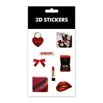 3D Stickers big Classic red 47732 фото