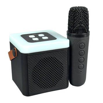 Колонка Bluetooth A9 2 мікрофона дитяче караоке black 43182 фото