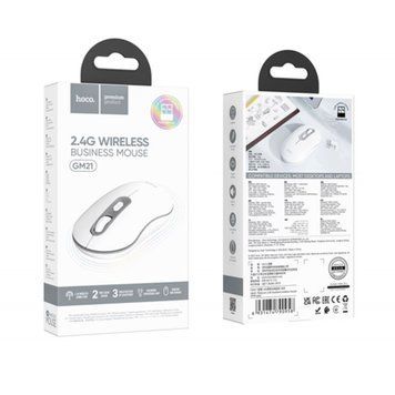 Мишка Bluetooth Hoco GM21 white+grey 37882 фото