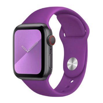 Ремінець Apple watch 42/44/45mm silicone purple 46969 фото