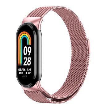 Ремінець Xiaomi Mi Band 8/9 Milanese Loop magnet rose gold 46601 фото