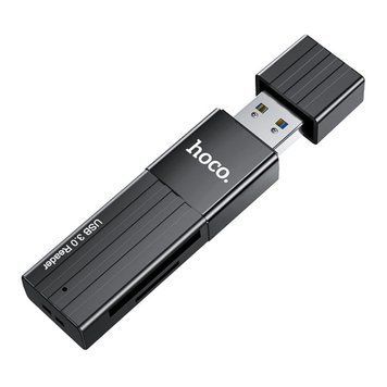 Сard reader Hoco HB20 2.0 Micro/Micro SD black 30017 фото