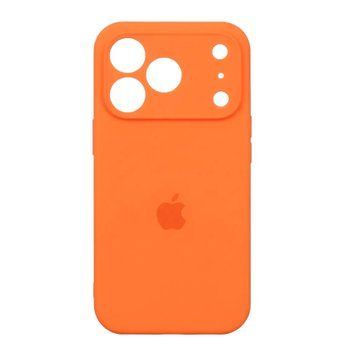 Silicone case Full camera iPhone 17 Pro orange 45078 фото