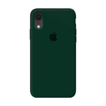 Silicone case Full iPhone Xr forest green 25858 фото