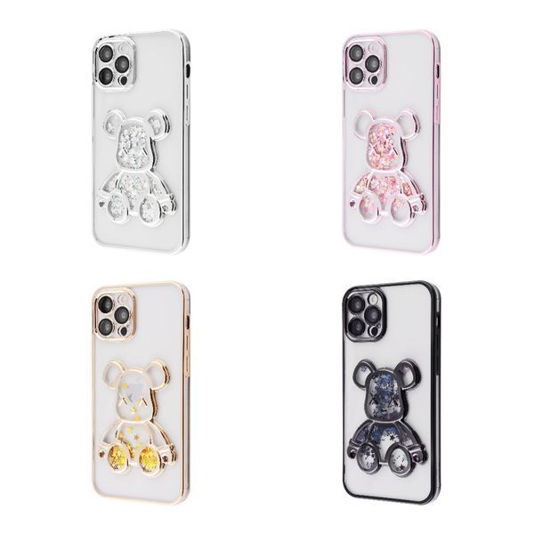 Силікон iPhone 15 Pro Shining Bear Case gold 36508 фото