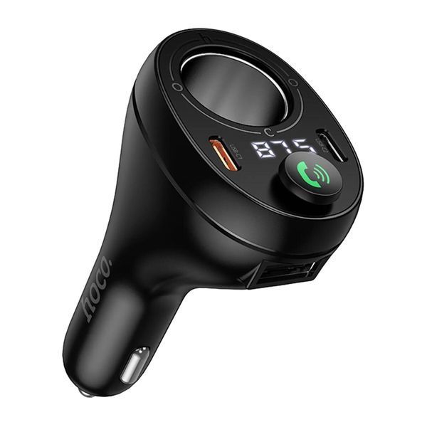 FM трансмістер Bluetooth Hoco E88 35W black 12582 фото