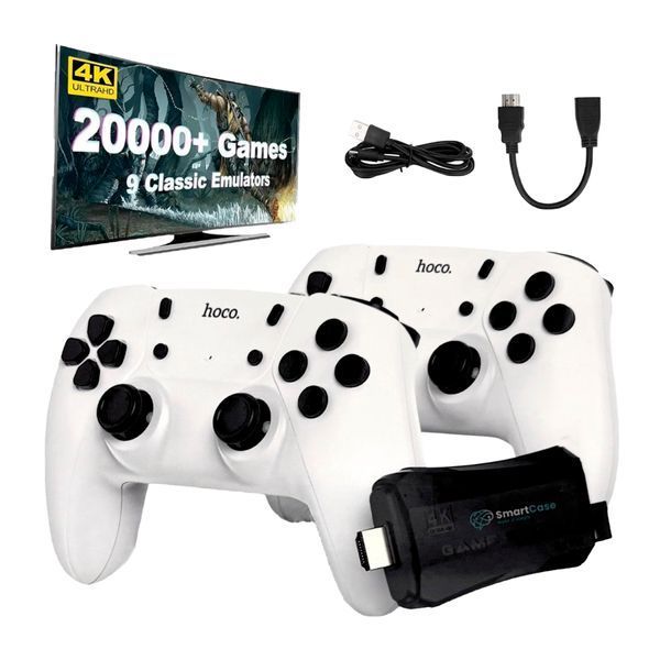 Геймпад подвійний портативний для двох гравців Hoco GA31 white 44887 фото