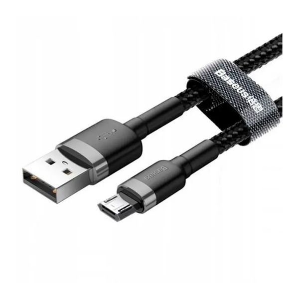 USB Cable Baseus Cafule Micro USB 2.4A (0.5m) gray/black 05059 фото