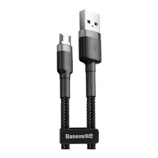 USB Cable Baseus Cafule Micro USB 2.4A (0.5m) gray/black 05059 фото