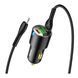 АЗП Hoco NZ6 PD 45W/3A QC3.0 (USB-2USB-C) + cable Type-C to Lightning black 30040 фото 3