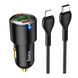 АЗП Hoco NZ6 PD 45W/3A QC3.0 (USB-2USB-C) + cable Type-C to Lightning black 30040 фото 2