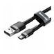 USB Cable Baseus Cafule Micro USB 2.4A (0.5m) gray/black 05059 фото 4