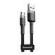 USB Cable Baseus Cafule Micro USB 2.4A (0.5m) gray/black 05059 фото 3