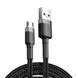 USB Cable Baseus Cafule Micro USB 2.4A (0.5m) gray/black 05059 фото 2