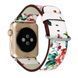 Ремінець Apple watch 38/40mm leather with flowers 24486 фото 2