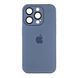 Силікон iPhone 14 MagSafe glass navy blue 23831 фото 1