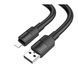 USB Cable Hoco Lightning X84 2.4A 1m black 29469 фото 1