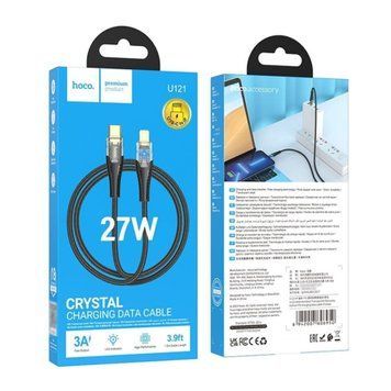 Cable Hoco Type-C to Lightning U121 1m black 42192 фото