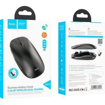 Мишка Bluetooth Hoco GM15 black 31454 фото