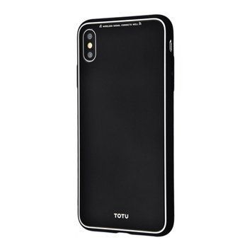 Накладка iPhone X/Xs Totu Style glass black 10681 фото