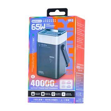Power bank 40 000 mAh Remax FP-3 QC+PD (65W+22.2W) black 45006 фото