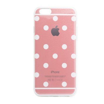 Силікон iPhone 6/6S Apple блискітки/горошок 06785 фото