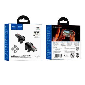 Тригер-ігровий контролер для телефону Hoco GA22 black 47406 фото