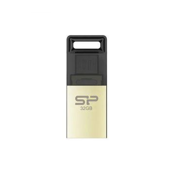 USB - Micro Flash 32 GB SiliconPower X10 Champage Metal 27361 фото