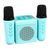 Колонка Bluetooth A9 2 мікрофона дитяче караоке blue 43183 фото