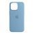 Silicone case iPhone 15 Pro with MagSafe light blue 42097 фото